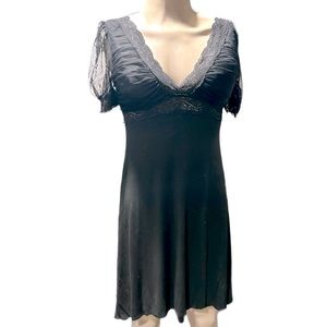 ABS Allen Schwartz Vintage Long Formal Dress in Black